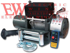 Лебедка Electric Winch EW6000r-12V с радиоуправлением для автомобиля